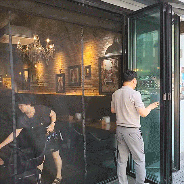 방충망 대형 현관 창문 맞춤 시공 자석모기장 150x210 사진 2